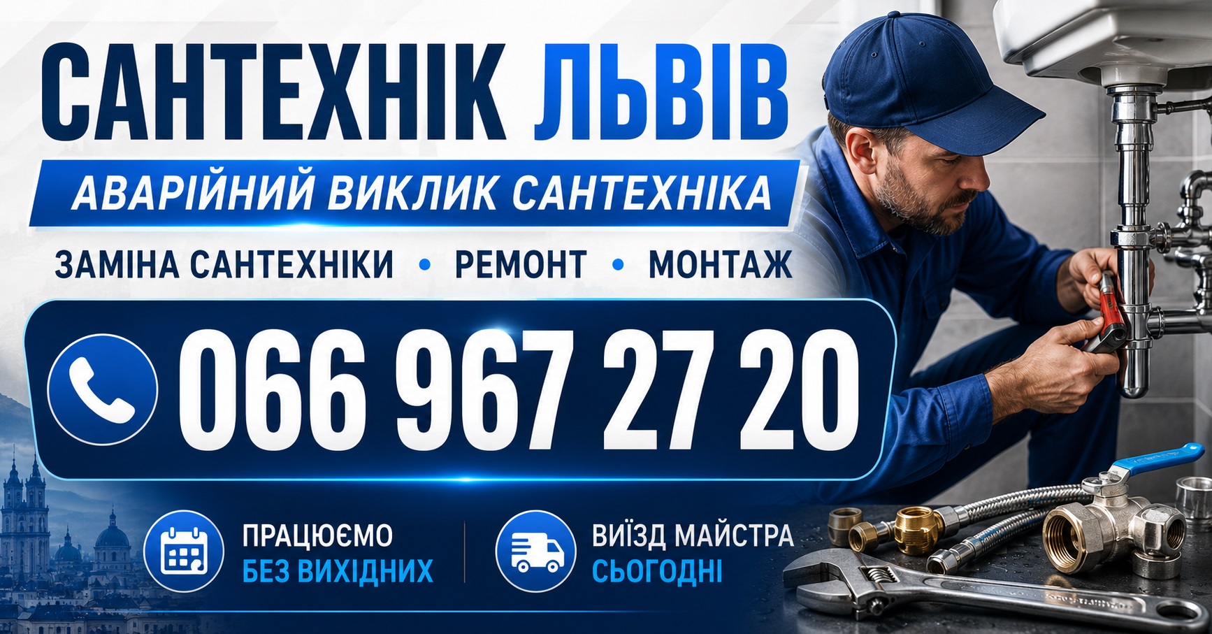 Монтаж водопроводу в новобудові – якісний сервіс, оперативне обслуговування 066 967 27 20