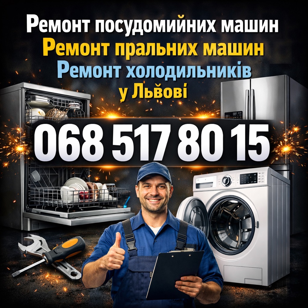 Майстер з ремонту посудомийних машин Kenwood у Львові 068 517 80 15
